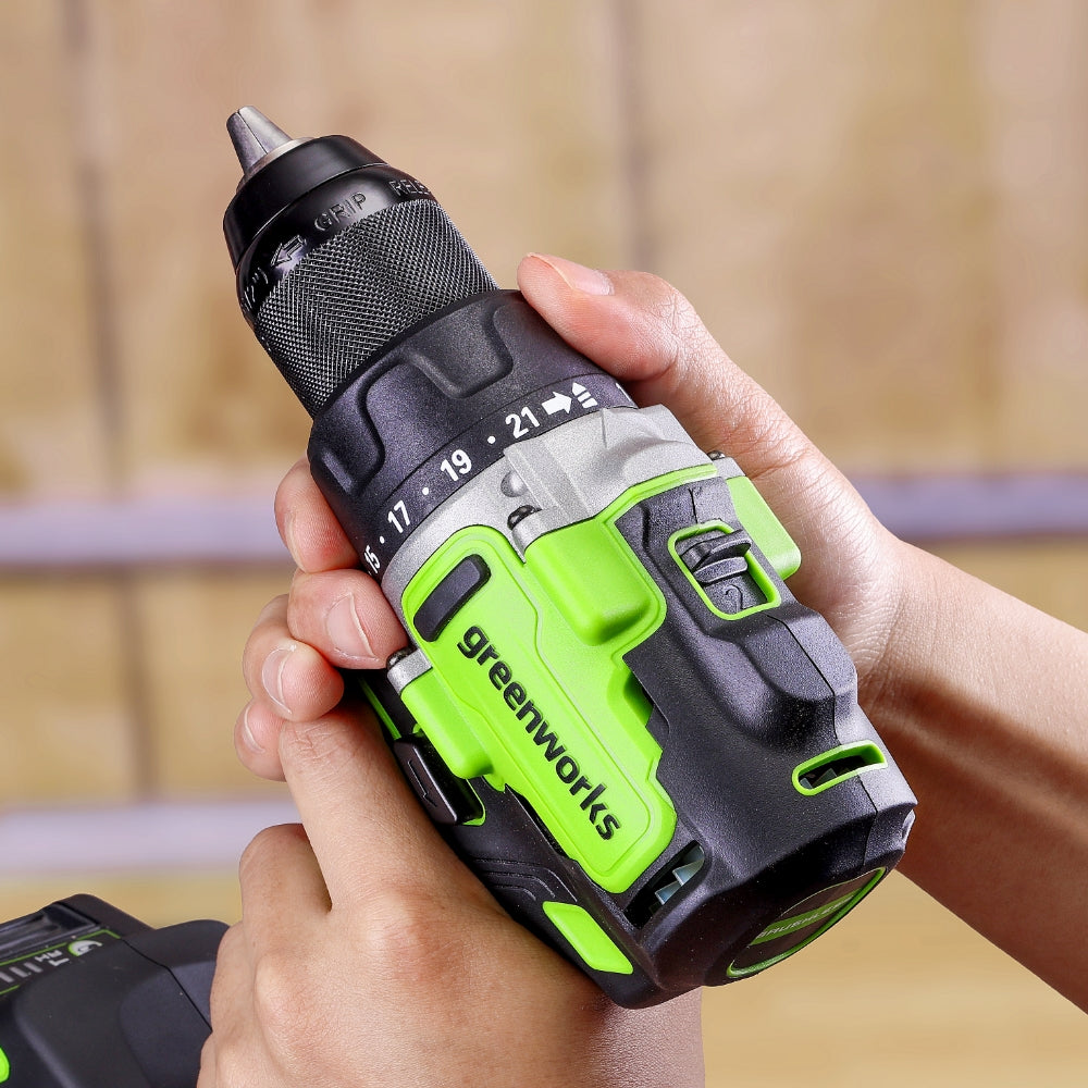 POWERALL 24V PRO Perceuse à percussion 90Nm - Batterie 4Ah