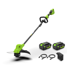 POWERALL 48V (24V x 2) Coupe-bordure 38cm - 2x Batteries 4Ah