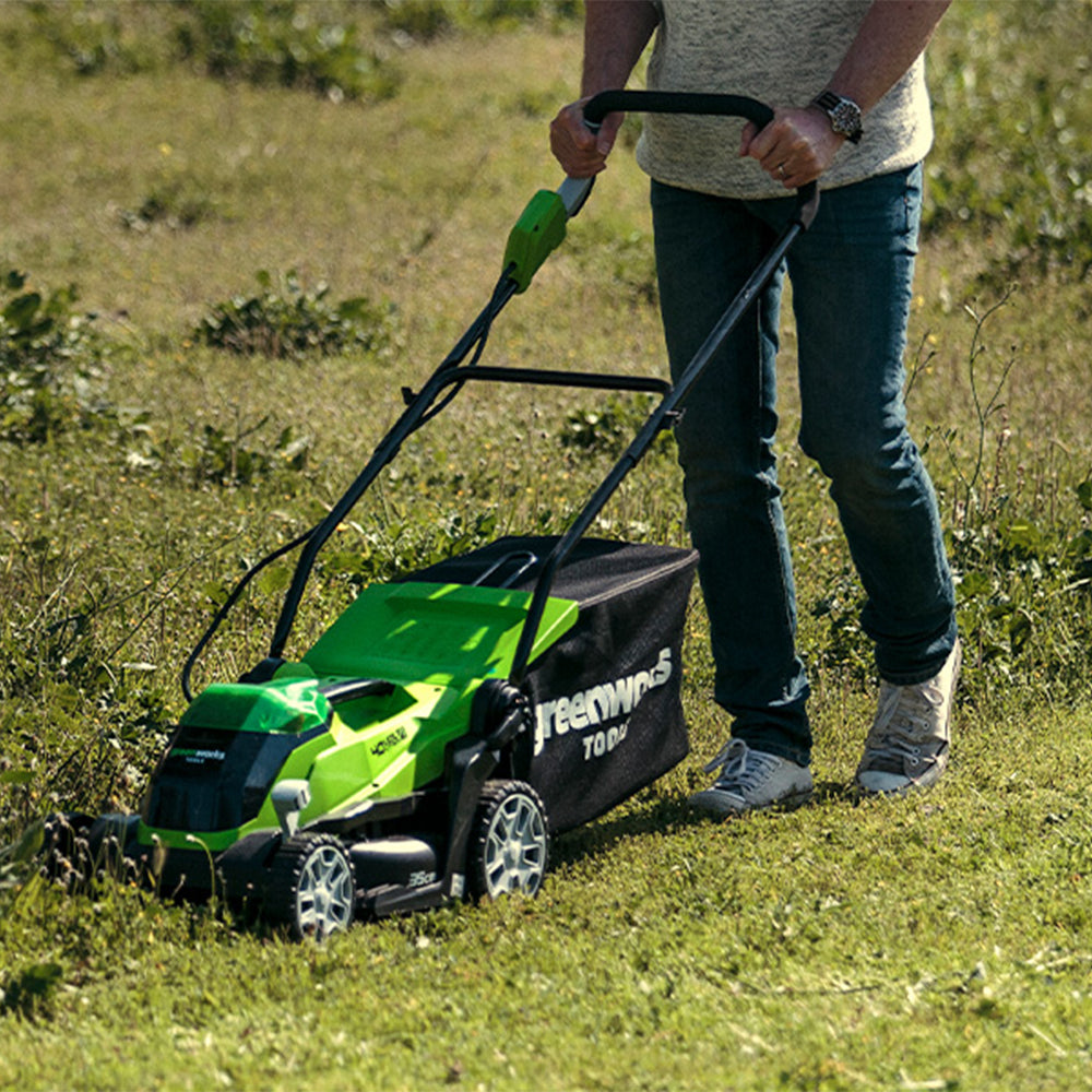 40V Tondeuse 35cm + Coupe-bordure 33cm + Taille-haie 61cm Kit