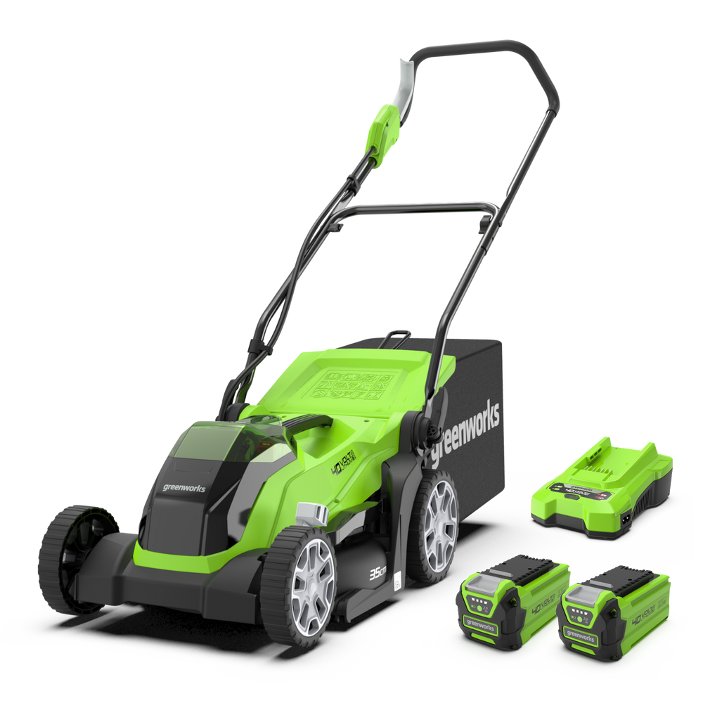 40V Tondeuse 35cm - 2x Batteries 2Ah