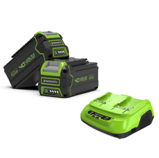 40V Kit de Démarrage Batteries 2x 4Ah + Double Chargeur