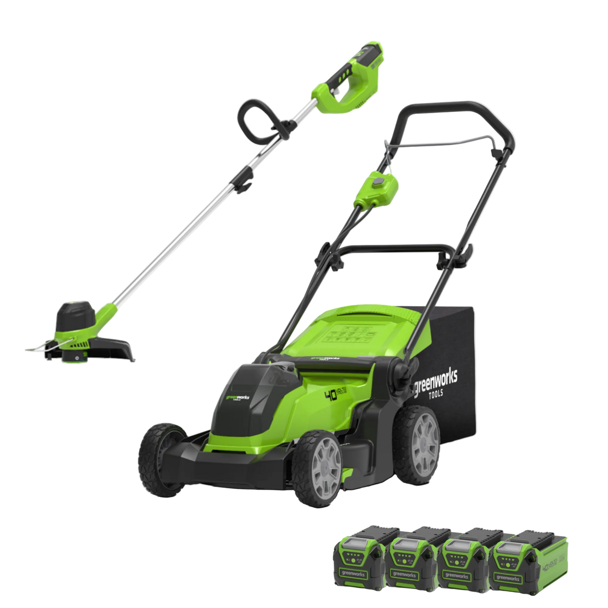 40V Tondeuse 41cm + Coupe-bordure 30cm Kit