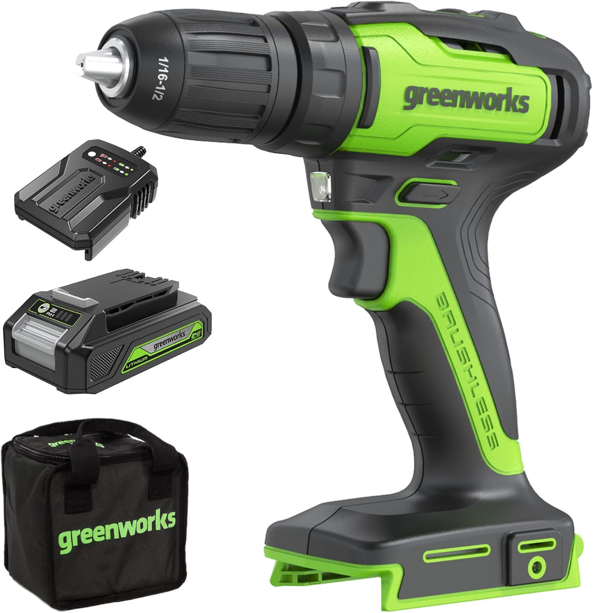 POWERALL 24V Perceuse 35Nm – Batterie 2Ah