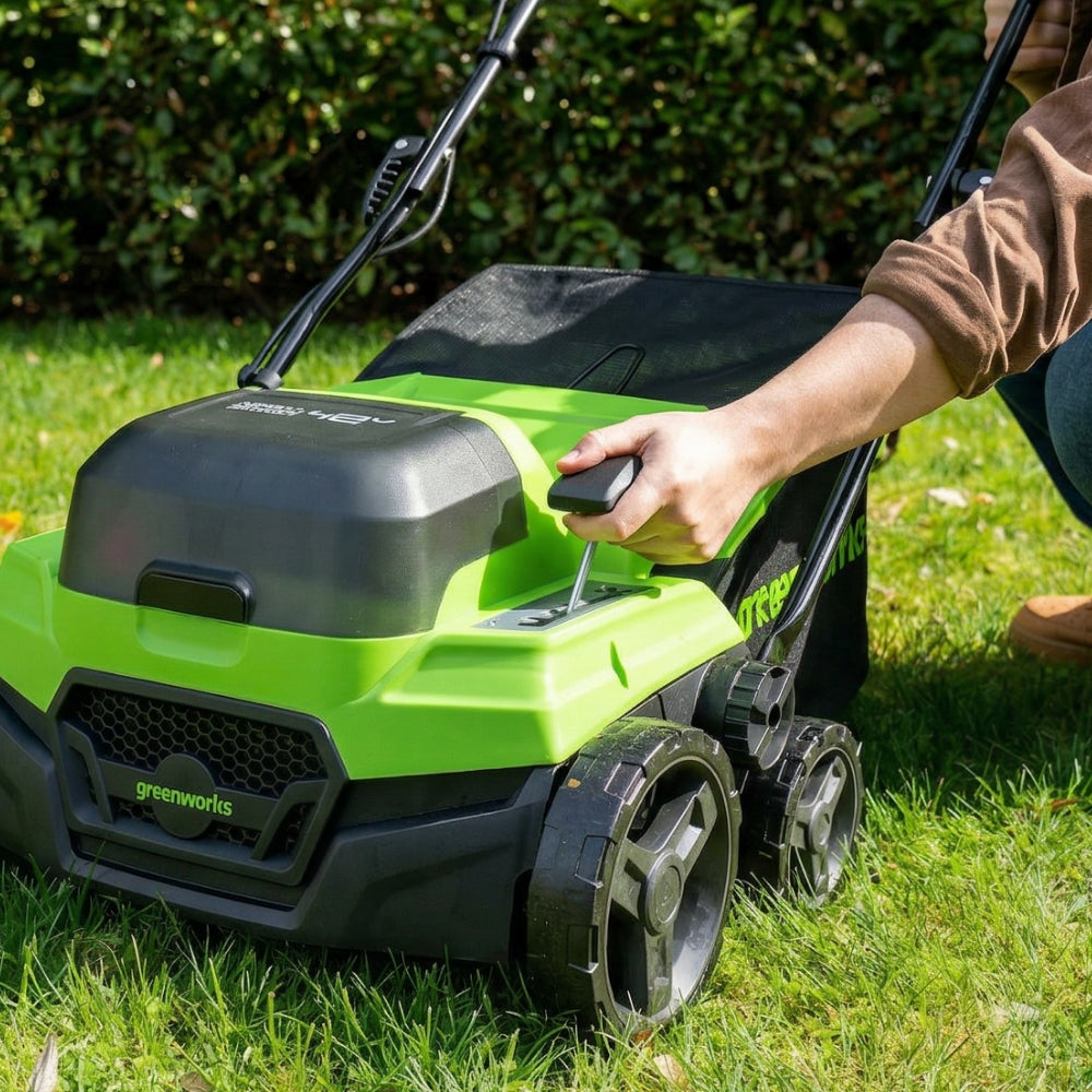 POWERALL 48V (24V x 2) Déchaumeuse / Scarificateur 2-en-1 38cm - Sans batterie