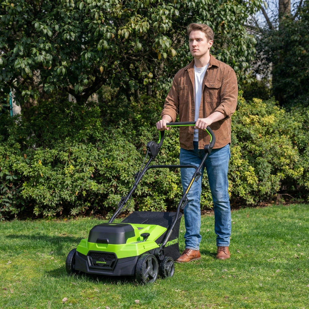 POWERALL 48V (24V x 2) Déchaumeuse / Scarificateur 2-en-1 38cm - Sans batterie
