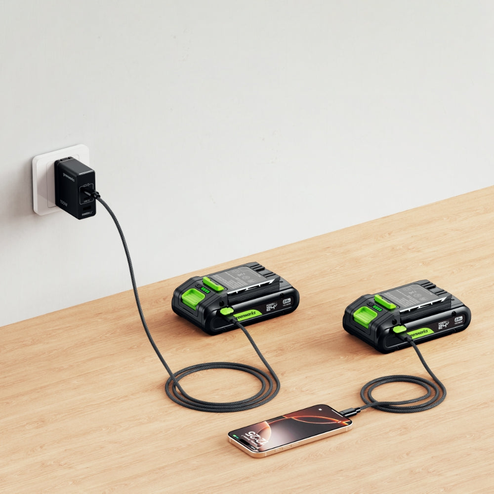 POWERALL 24V Kit de Démarrage Batterie USB-C 4Ah + Chargeur 65W