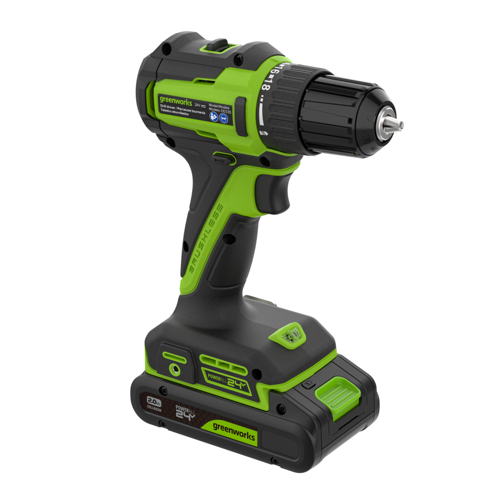 POWERALL 24V Perceuse 35Nm - Batterie 2Ah