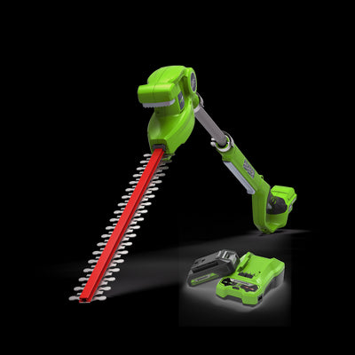 24V Taille-haies sur perche 51cm - Batterie 2Ah