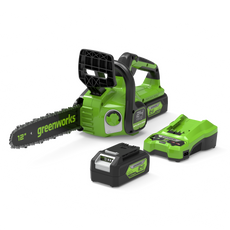 24V Tronçonneuse 30cm - Batterie 4Ah