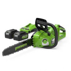 POWERALL 48V (24V x 2) Tronçonneuse 36cm - 2x Batteries 4Ah