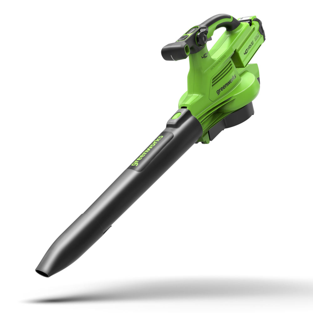 40V Souffleur / Aspirateur de feuilles 370 km/h - 2x Batteries 2Ah