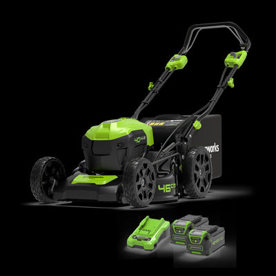 40V Tondeuse 46cm Autotractée - 2x Batteries 4Ah