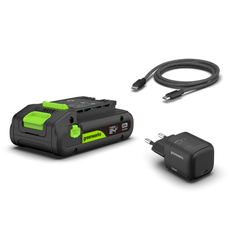 POWERALL 24V Kit de Démarrage Batterie USB-C 2Ah + Chargeur 30W