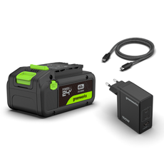 POWERALL 24V Kit de Démarrage Batterie USB-C 4Ah + Chargeur 100W