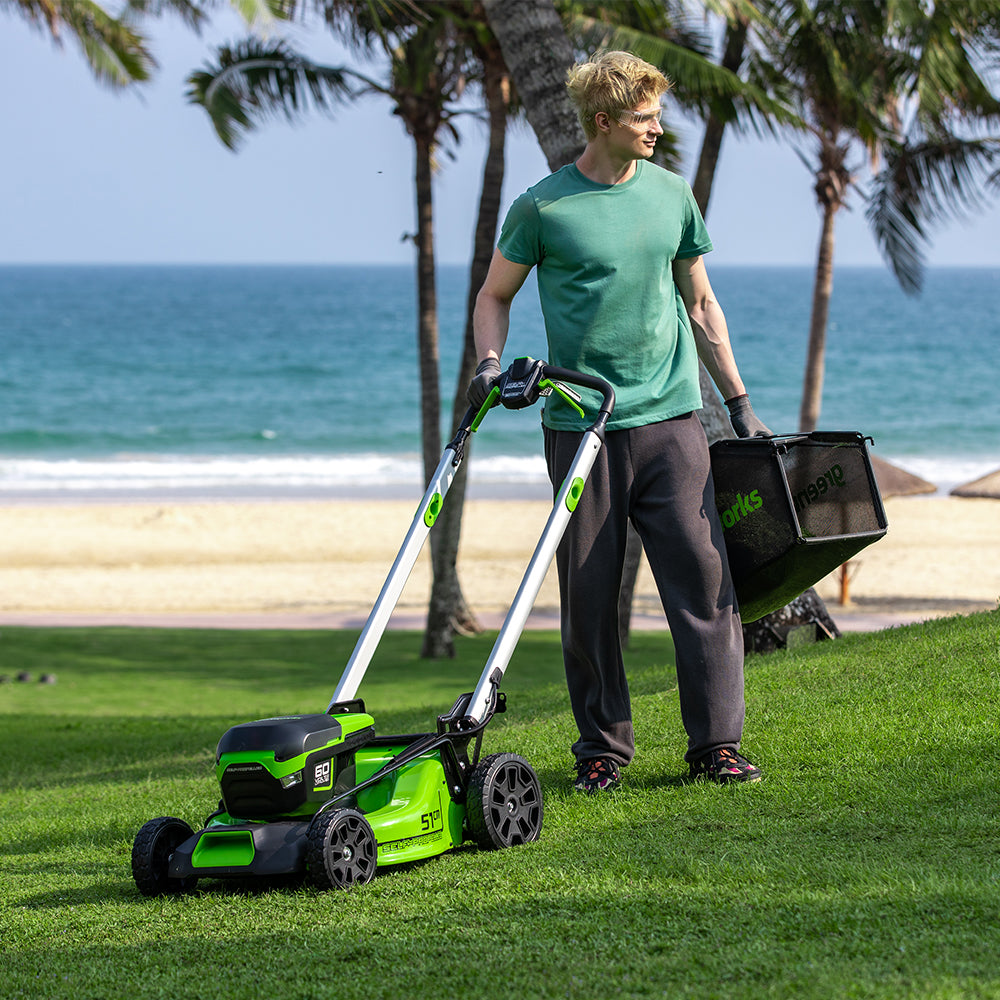 Tondeuse Gazon Automotrice Sans Fil 60 V 51 Cm GD60LM51SP Greenworks tondeuse-gazon-automotrice-sans-fil-60-v-51-cm-gd60lm51sp-greenworks