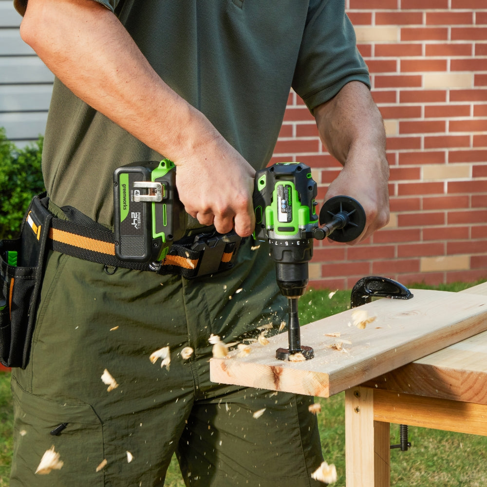 24V Perceuse à percussion 90Nm – Batterie 4Ah