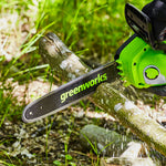 POWERALL 48V (24V x 2) Tronçonneuse 36cm - 2x Batteries 4Ah