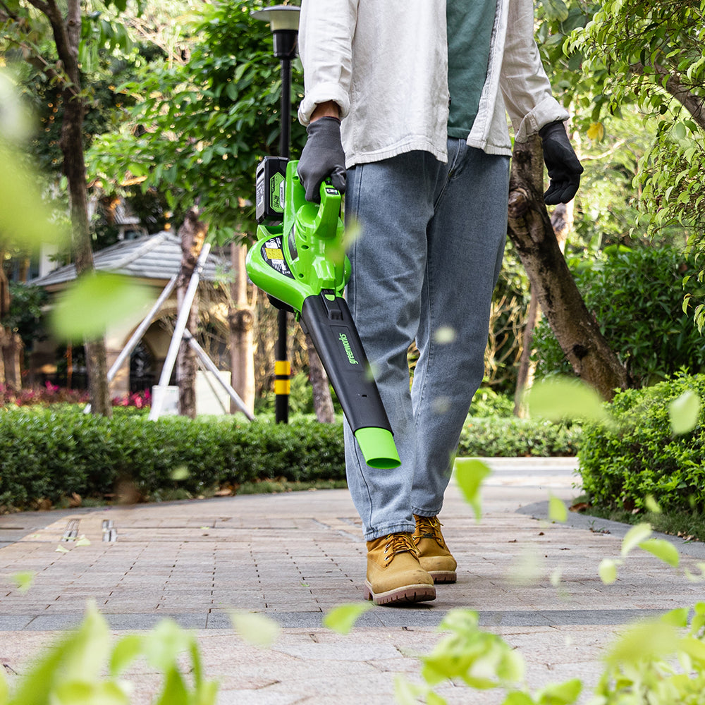 POWERALL 48V (24V x 2) Souffleur / Aspirateur à feuilles 322 km/h