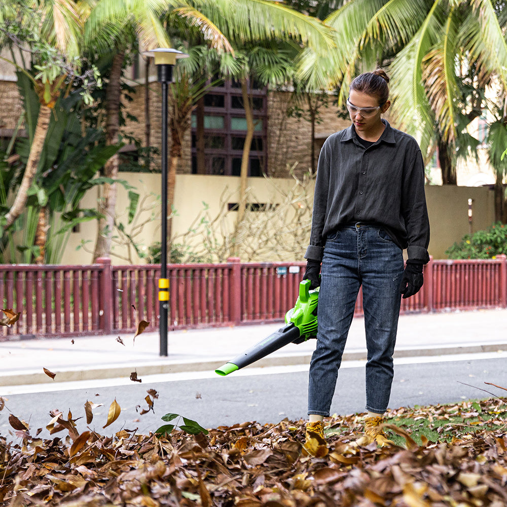 POWERALL 48V (24V x 2) Souffleur / Aspirateur à feuilles 322 km/h