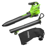 POWERALL 48V (24V x 2) Souffleur / Aspirateur à feuilles Gen. II - 2x Batteries 4Ah