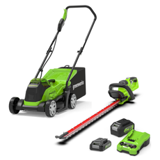 24V Kit combo Tondeuse 33cm + Taille-haie 61cm