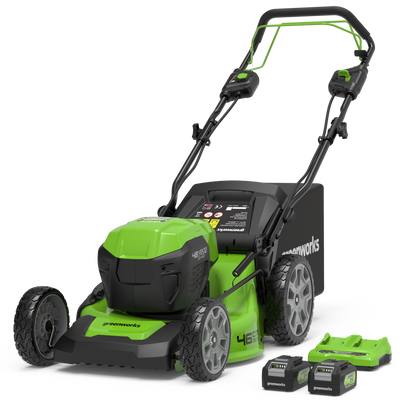 POWERALL 48V (24V x 2) Tondeuse Autotractée 46cm - 2x Batteries 4Ah