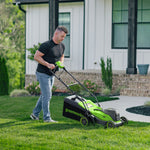 POWERALL 48V (24V x 2) Tondeuse 36cm - 2x Batteries 4Ah