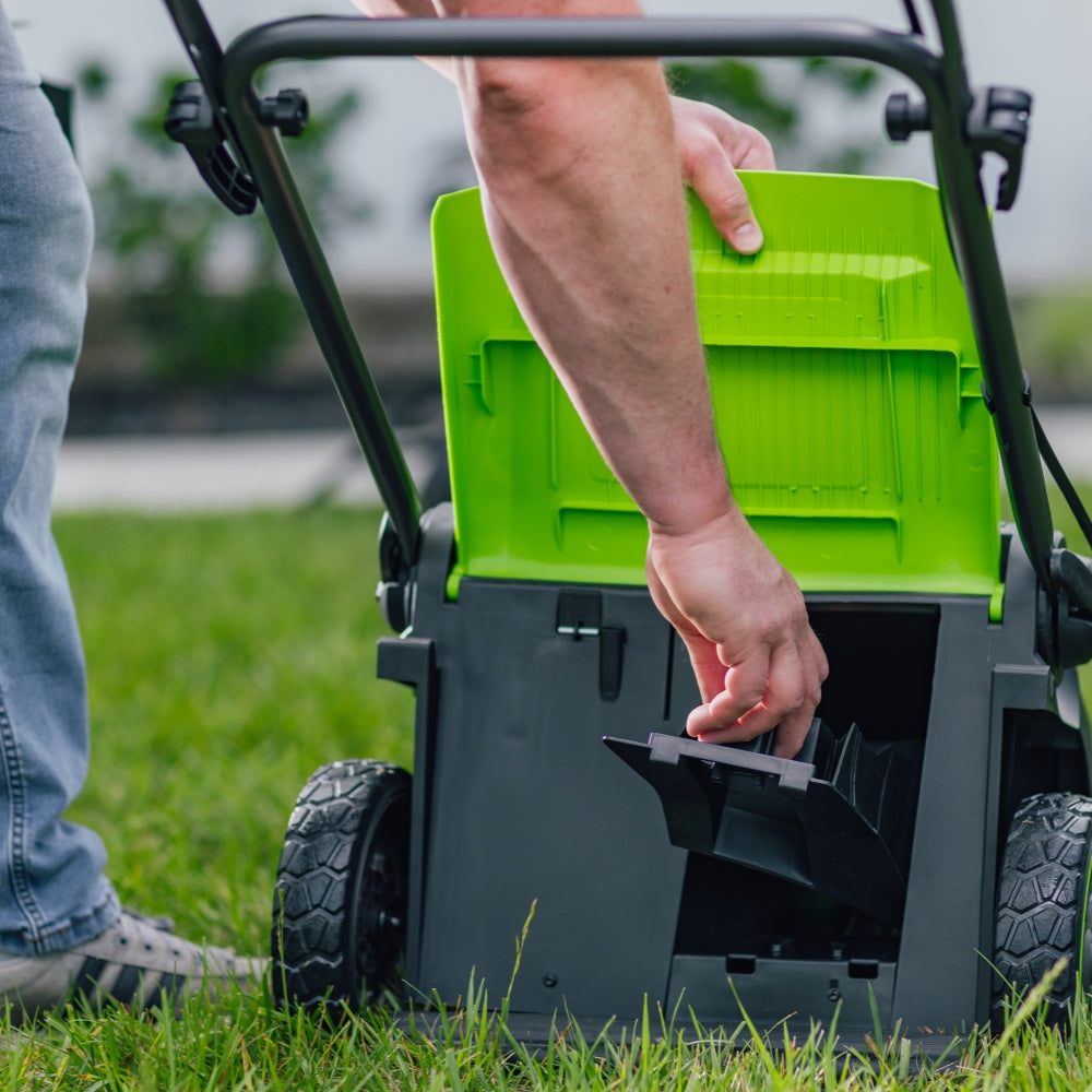 POWERALL 48V (24V x 2) Tondeuse 36cm - 2x Batteries 4Ah