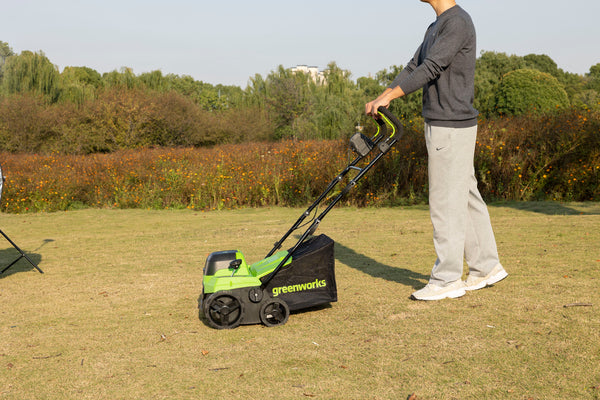 POWERALL 48V (24V x 2) Déchaumeuse /  Scarificateur 2-en-1 38cm - Sans batterie