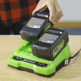 POWERALL 24V Chargeur double emplacement 4A