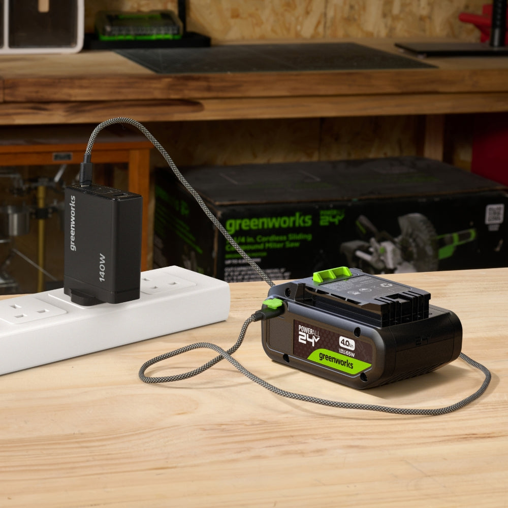 POWERALL 24V Kit de Démarrage 2x Batteries USB-C 4Ah + Chargeur 140W