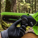 POWERALL 24V Mini Tronçonneuse 15cm Gen. II avec perche d'extension - Batterie 2Ah