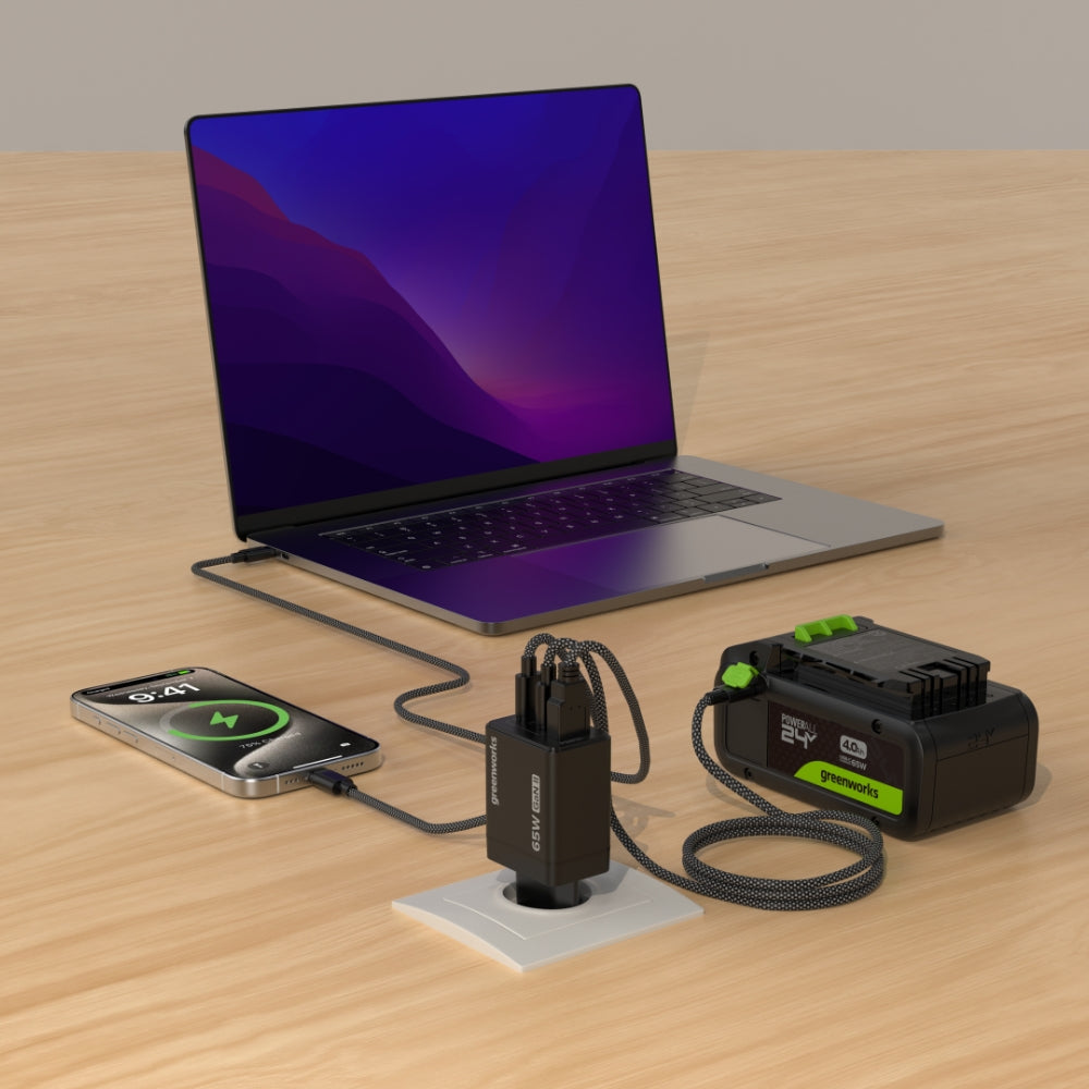 POWERALL 24V Kit de Démarrage Batterie USB-C 4Ah + Chargeur 65W