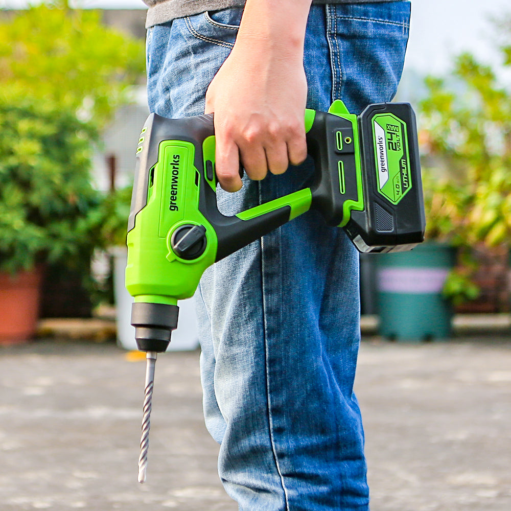 POWERALL 24V Marteau perforateur 1,2J - Batterie 2Ah
