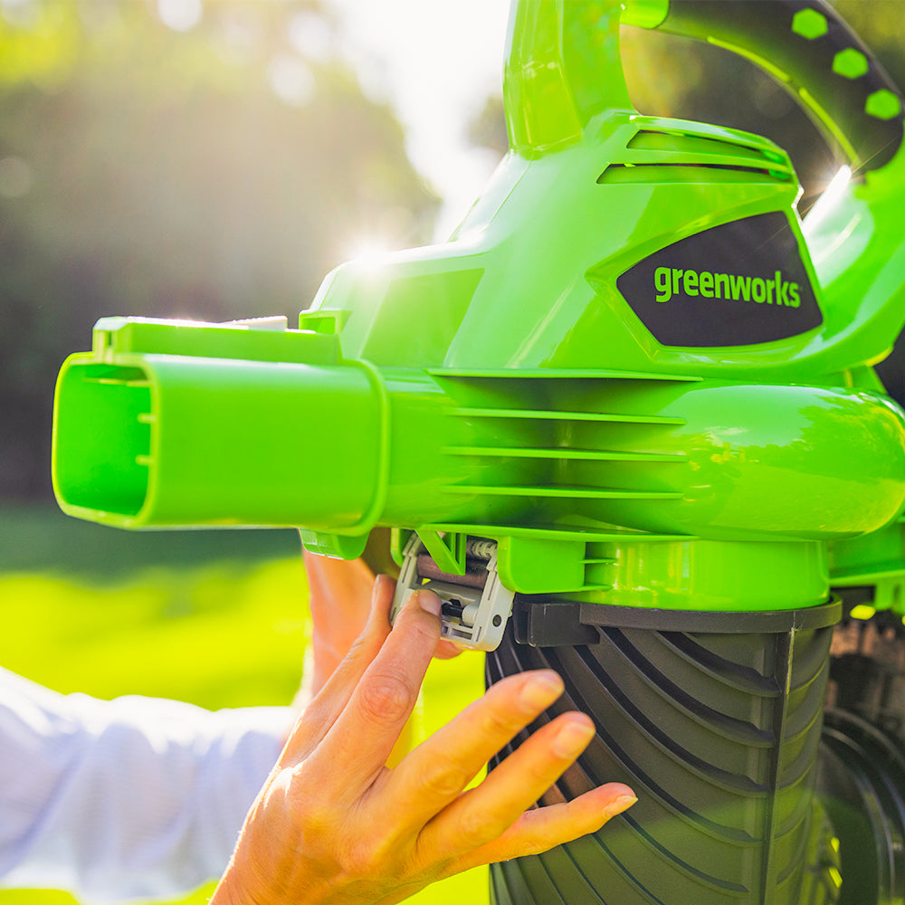 40V Souffleur / Aspirateur à feuilles 280 km/h - 2x Batteries 2Ah