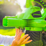 40V Souffleur / Aspirateur à feuilles 280 km/h - 2x Batteries 2Ah
