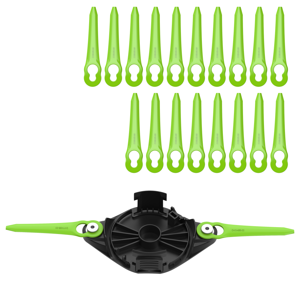 Tête de coupe à deux lames + 20 lames de rechange