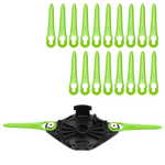 Tête de coupe à deux lames + 20 lames de rechange
