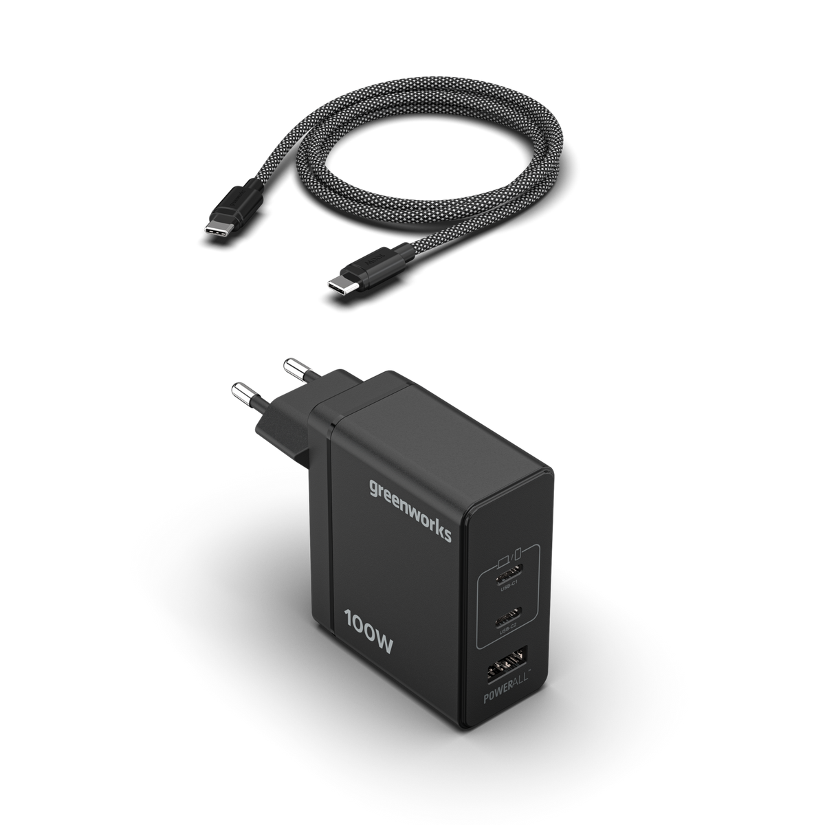 POWERALL 24V 100W USB-C Charger + 100W USB-C Cable