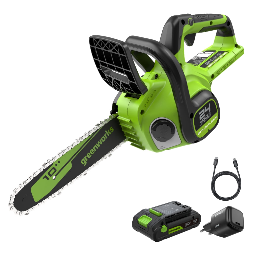 POWERALL 24V Tronçonneuse 25cm - Batterie 2Ah