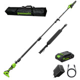 POWERALL 24V Élagueuse sur perche télescopique 20cm - Batterie 3Ah