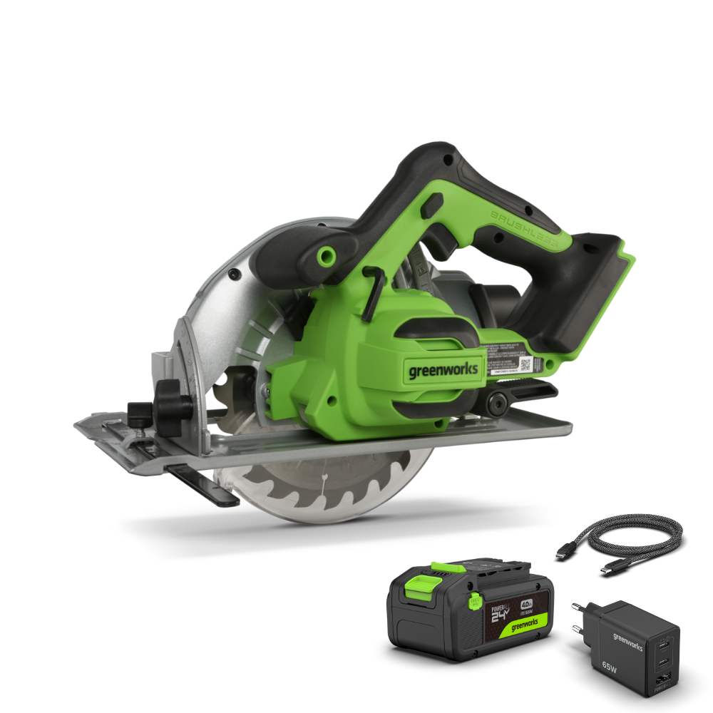 POWERALL 24V Scie circulaire - Batterie 4Ah