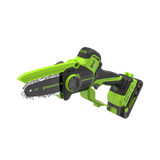 POWERALL 24V Mini Tronçonneuse 10cm Gen. II avec perche d'extension - Batterie 2Ah
