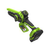 POWERALL 24V Mini Tronçonneuse 10cm Gen. II avec perche d'extension - Batterie 2Ah