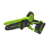 POWERALL 24V Mini Tronçonneuse 15cm Gen. II avec perche d'extension - Batterie 2Ah