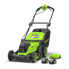 POWERALL 48V (24V x 2) Tondeuse 41cm - 2x Batteries 4Ah