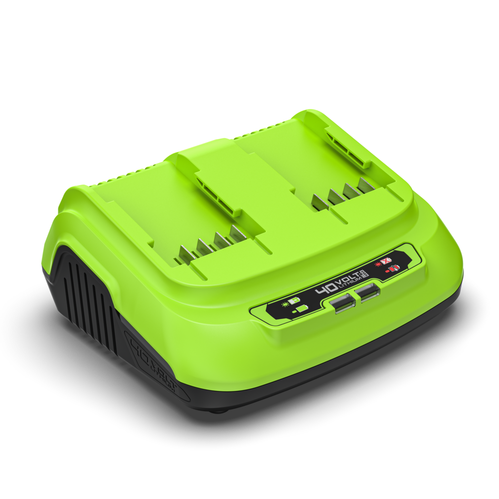 40V Chargeur rapide double emplacement 8A