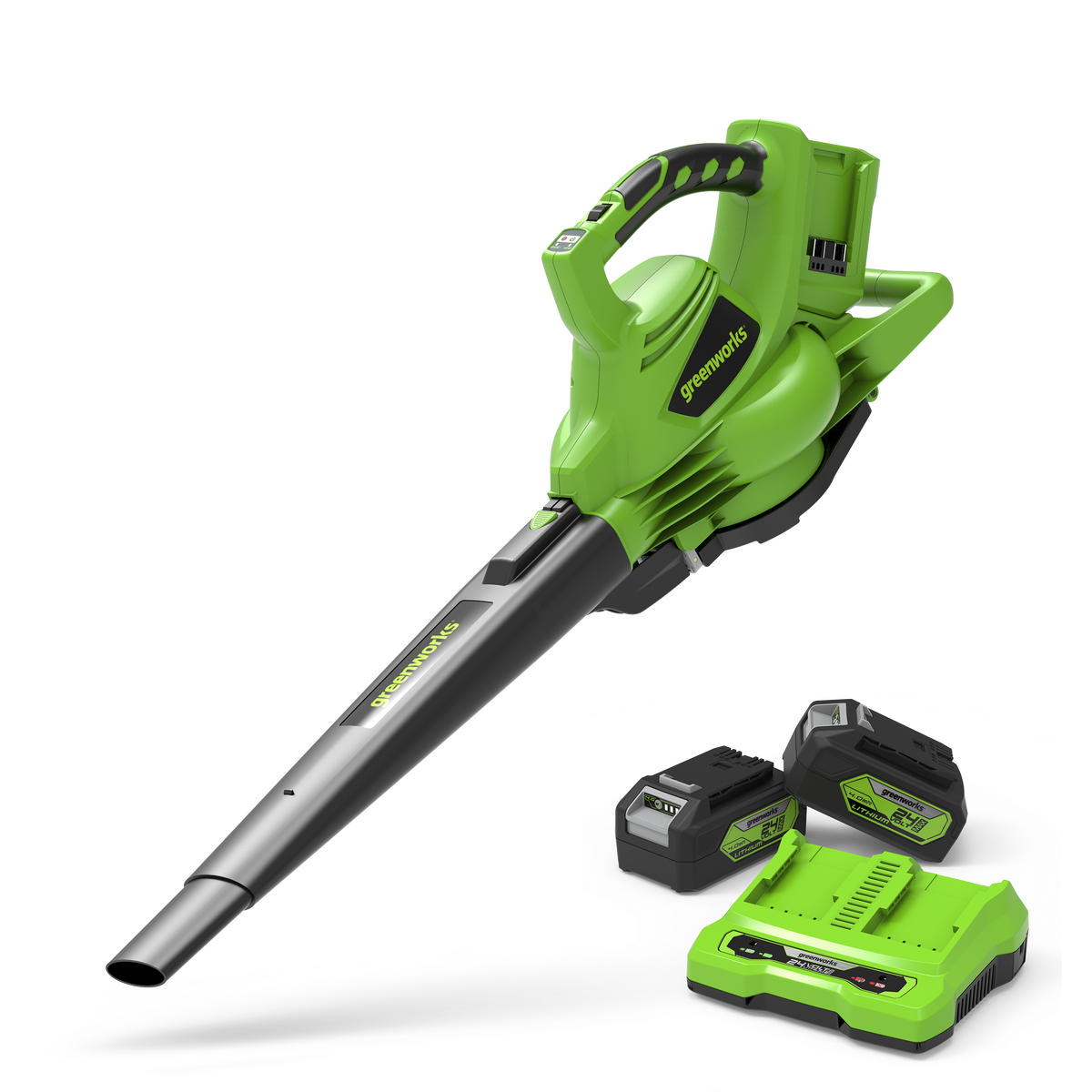 POWERALL 48V (24V x 2) Leaf Blower / Leaf Vacuum 322 km/h - 2x 4Ah Battery