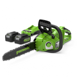 POWERALL 48V (24V x 2) Tronçonneuse 36cm - 2x Batteries 4Ah