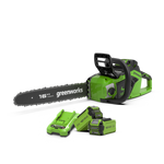 40V Tronçonneuse 40cm 1,8 kW - 2x Batteries 2Ah
